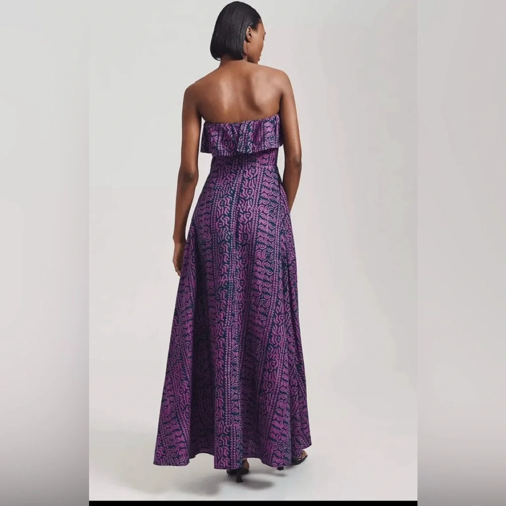 Anthropologie Kahindo Strapless Ruffled Maxi Dress $448 - Picture 4 of 9